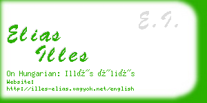 elias illes business card